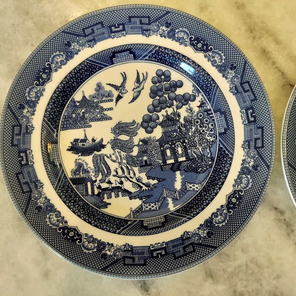 Blue 💙 Willow Dishes from England 1883